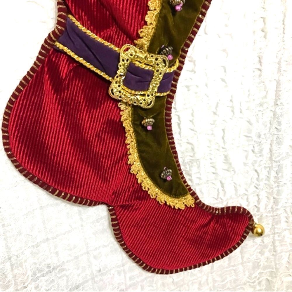 Luxurious Red Christmas Stocking - Picture 3 of 15